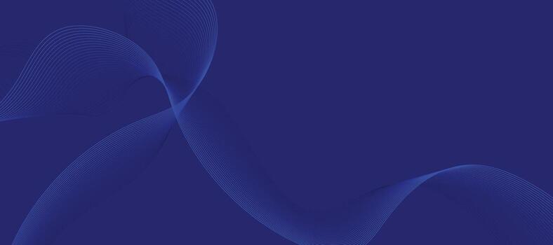 Abstract flowing blue digital waves with smooth curves and vibrant glowing texture for creative background designs vector