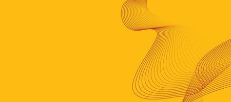 Smooth and dynamic yellow abstract waves with glowing light effects for digital art backgrounds and modern designs vector