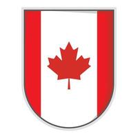 Canada national flag Shield Badge design vector