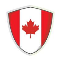 Canada national flag Shield Badge element vector