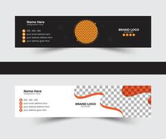 email signature design with image vector