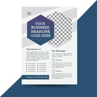 flyer design with image vector