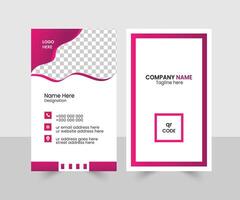 business card in gradient color vector