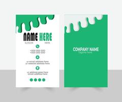 different shape business card design vector