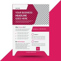 Flyer design in various style vector