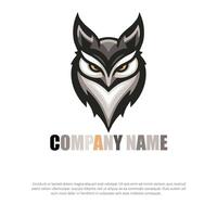 Logo design in different style in owl vector