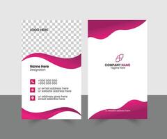 Landscape business card design in different shape vector