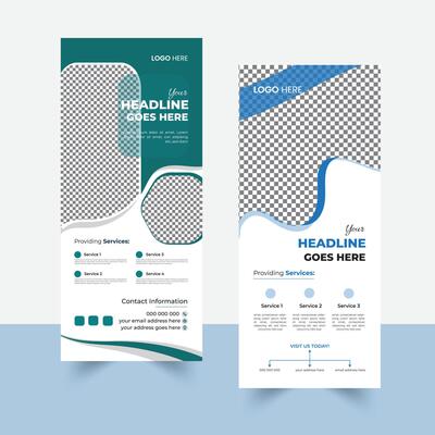 Roll-up banner design sets
