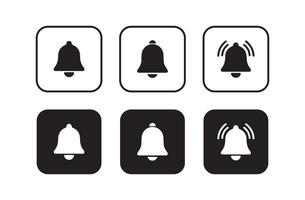 Set of ringing bells with a new notification. Illustration EPS 10 vector