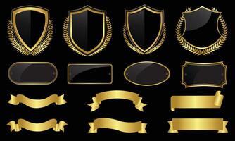 Retro badges and labels collection vector