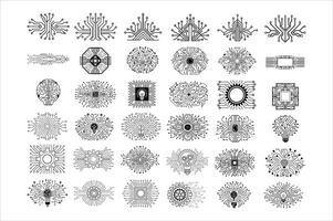 Abstract Futuristic Technology Circuit Board. vector