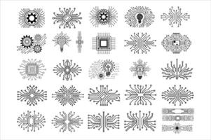 Technology Circuit Board Background vector