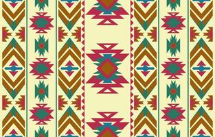 Seamless Navajo pattern for fabric border. Components of a carpet pattern vector