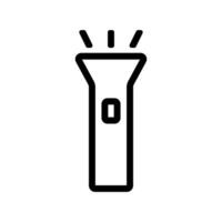 Flashlight Icon Outline Design vector