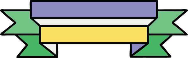 Abstract Geometric Ribbon Banner Design Element Illustration vector
