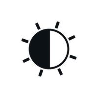 Light Dark Mode Icon Design vector