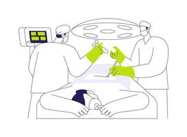Orthopaedic surgery of the spine abstract concept illustration. vector