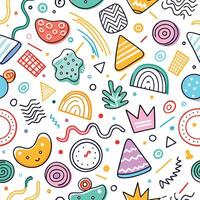 colorful abstract pattern with shapes and colors vector
