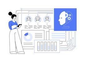 AI-Driven Sentiment Analysis for Campaigns abstract concept illustration. vector