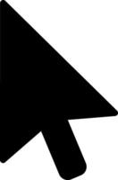 Simple black mouse arrow cursor pointing, selecting or clicking on a white background, perfect for user interface and user experience designs vector