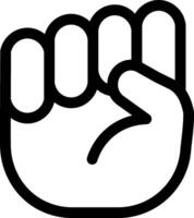 Strong fist icon symbolizing power and resistance, embodying the spirit of protest and revolution while fighting for rights and standing firm in beliefs and values vector
