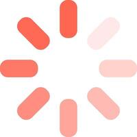 Circular loading symbol rotating with a smooth gradient effect, representing an ongoing process or data transfer while conveying a sense of waiting and progress in digital applications vector