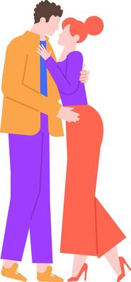 Romantic couple tenderly embracing, sharing a deep connection filled with love and affection during a sweet, intimate moment that highlights their passion and closeness