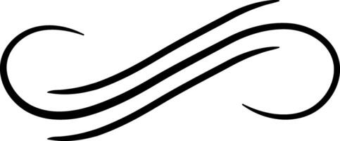 Three parallel curved lines are creating an infinity symbol, representing limitless possibilities and eternal connection, suitable for various design projects vector