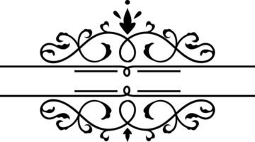 Classic decorative frame with copy space, featuring elegant vintage ornament with floral and symmetrical elements, ideal for certificates, invitations and menus vector