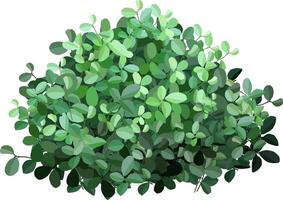 Lush green leaves forming a dense, textured bush, creating an ideal backdrop for nature themed designs and backgrounds, exuding a fresh and vibrant aesthetic for any project vector