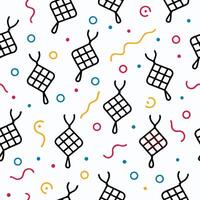 a pattern with a bunch of different colored squares vector
