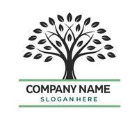 tree logo design on a white background vector