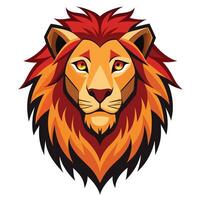 Dynamic Lion Head Mascot for Impactful Visuals vector