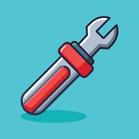 Screwdriver Illustration Mechanic Tool Design vector
