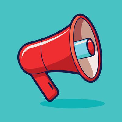 Marketing Megaphone Icon Speaker Illustration for Promotions Alerts