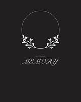 Funeral card. Empty card with big photo frame and text vector