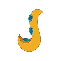 Illustration tentacles retro unique design vector