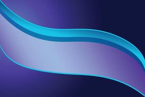 Abstract gradient wavy shape background. vector