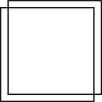 Frame border line page isolated on white background vector