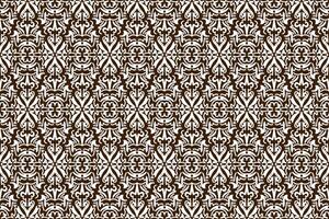 Seamless pattern featuring intricate geometric motifs in a warm gold and white color scheme. Perfect for interior design vector