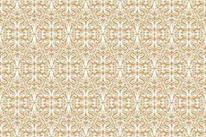 Seamless pattern inspired by traditional Moroccan tilework, featuring intricate geometric motifs in a rich gold color vector