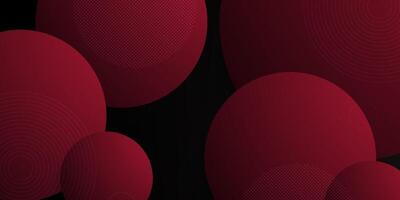 Abstract overlap circle dark red background. Modern geometric background pattern design. vector