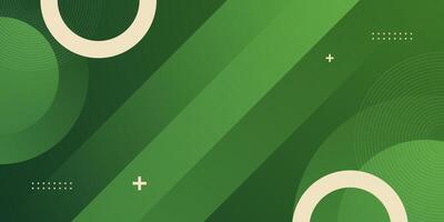 Abstract green circle background. Overlap shapes geometric pattern. Simple and modern background. vector