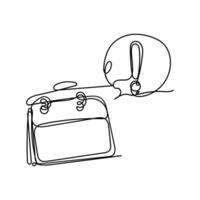 a drawing of a calendar with a speech bubble exclamation vector