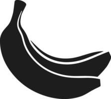 Minimalistic Banana Silhouette Illustration vector