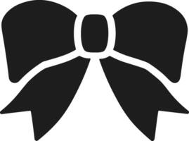 Stylish Ribbon Bow Silhouette for Versatile Design Use vector