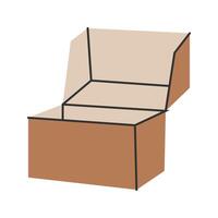 Open Paper Container, eco-friendly packaging solutions, perfect for branding and restaurant use. vector