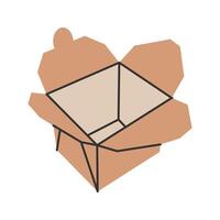 Tray-Style Container, eco-friendly packaging solutions, perfect for branding and restaurant use. vector
