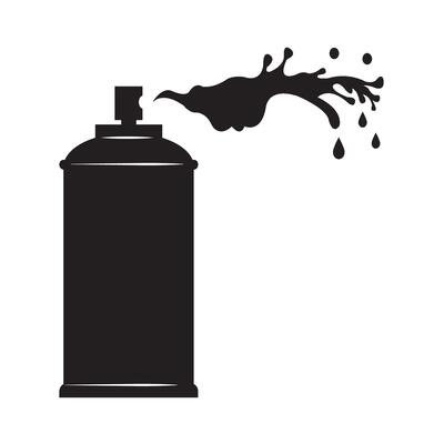 spray can paint icon illustration design template