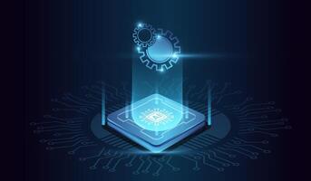 Modern robot futuristic illustration design. The Robot AI technology futuristic circuit digital . Abstract digital futuristic design. AI, artificial intelligence vector
